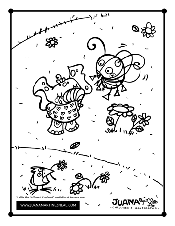 jmn_coloringpage_lellie Lellie and Buzz